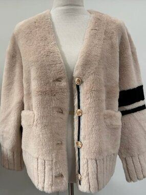 Daniella Erin NYC Shearling Varsity Jacket